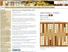 Tablet Screenshot of checkerplay.com